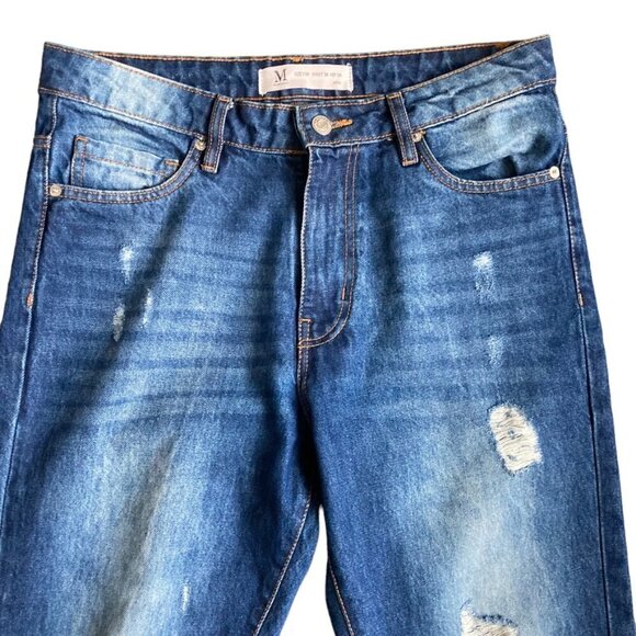 MUSELOOKS Distressed Boyfriend Mid Rose Jeans US 29 - Picture 5 of 8